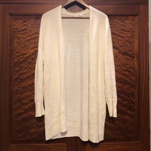 Gap white duster/cardigan size large